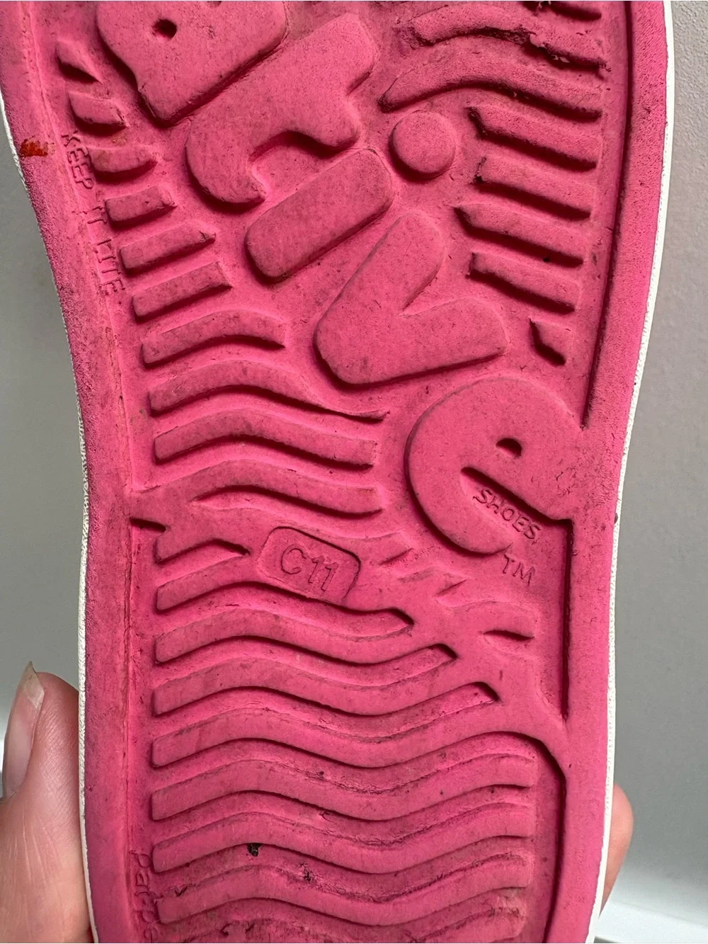 Native Waterproof Bright Pink Slip-On Perforated Sneakers Size 11c